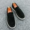 Fashion Men Fashion Casual Men's Vulcanized Shoes One Step Drive Easy Outdoor Shoes Black Brown Size 39-44 Men  Shoes