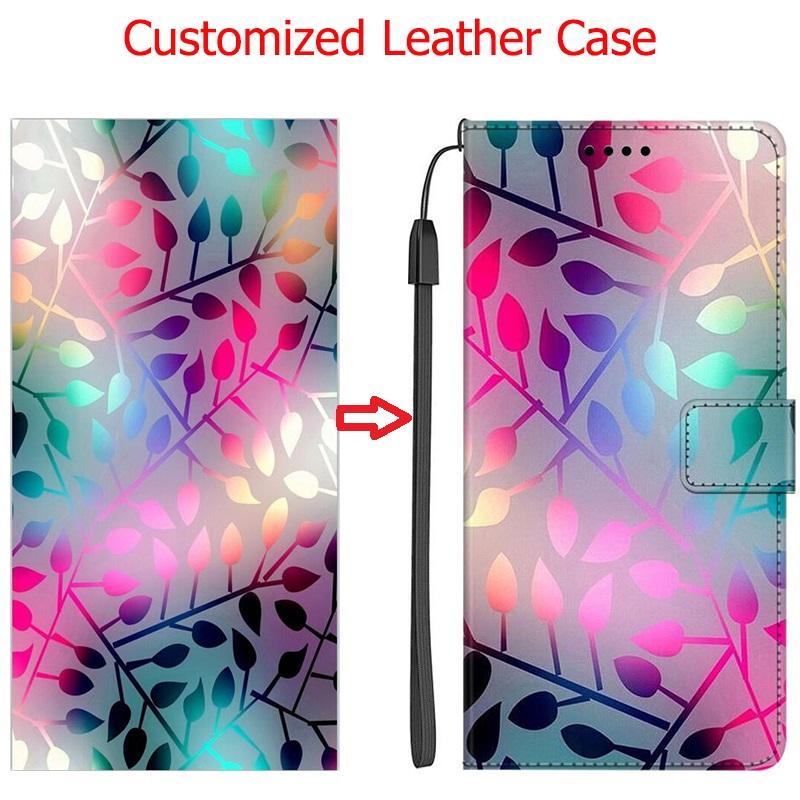 Customized DIY Phone Cases For Xiaomi 14T Pro Poco F7 X7 X3 M7 Pro C75 Redmi 13 14C Note 8 14 13 Pro Leather Wallet Book Cases