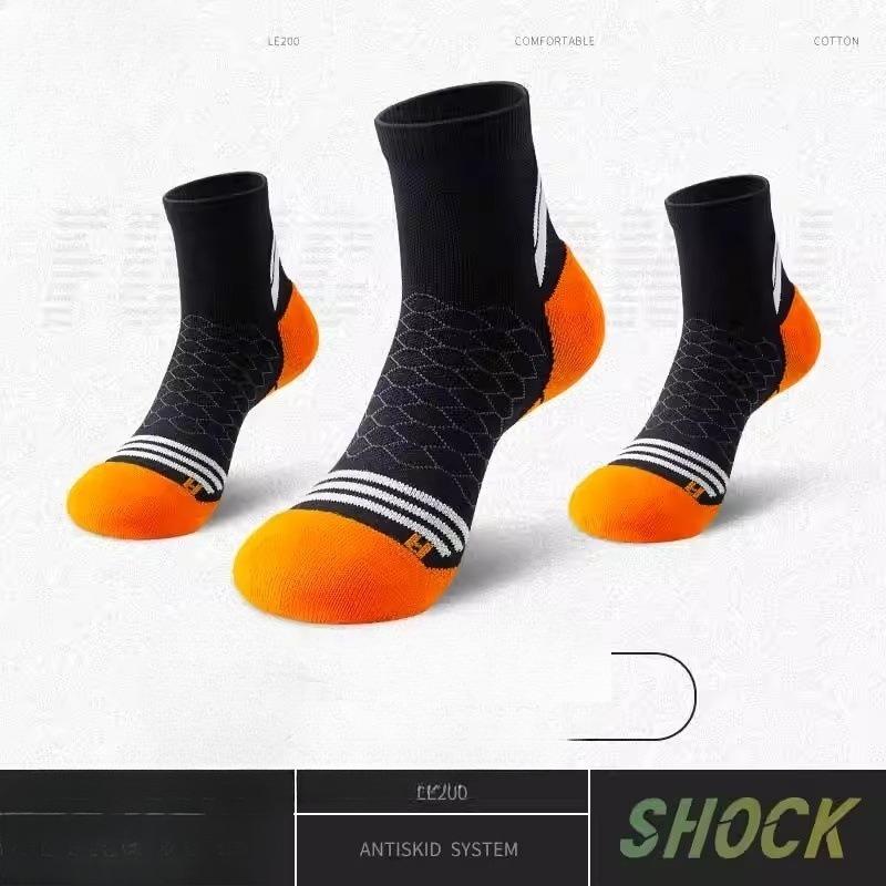 

Мужские весенне-осенние спортивные носки для бега, баскетбола, дышащие, влагоотводящие 37-43（1 pair） чёрный