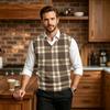 Men's Casual V-Neck Knit Vest, Wool Sleeveless Top for Commute and Daily Wear