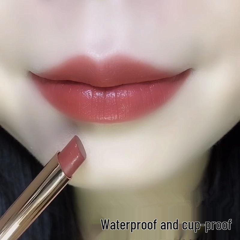 Nude Brown Rose Moisturizing Matte Lipstick: Long-lasting, Non-Fade, Non-Transfer, Non-Stick Cup.