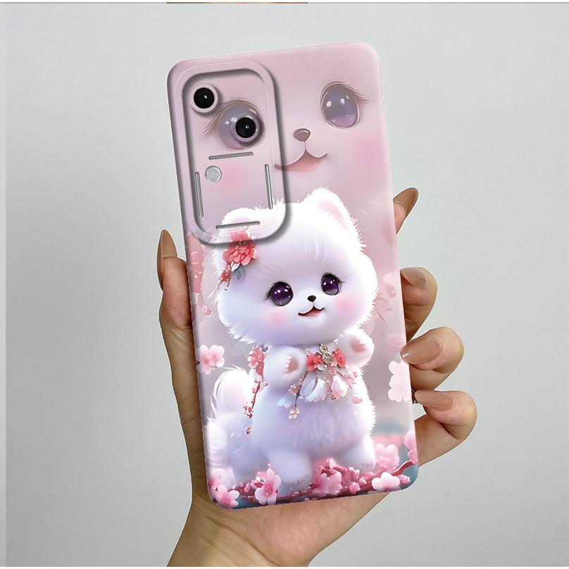 For Vivo V30 V2318 Casing Liquid Soft Silicone Aesthetic Luxury Cover Full Protective Shell For Vivo V 30 V30 Pro 5G Phone Case