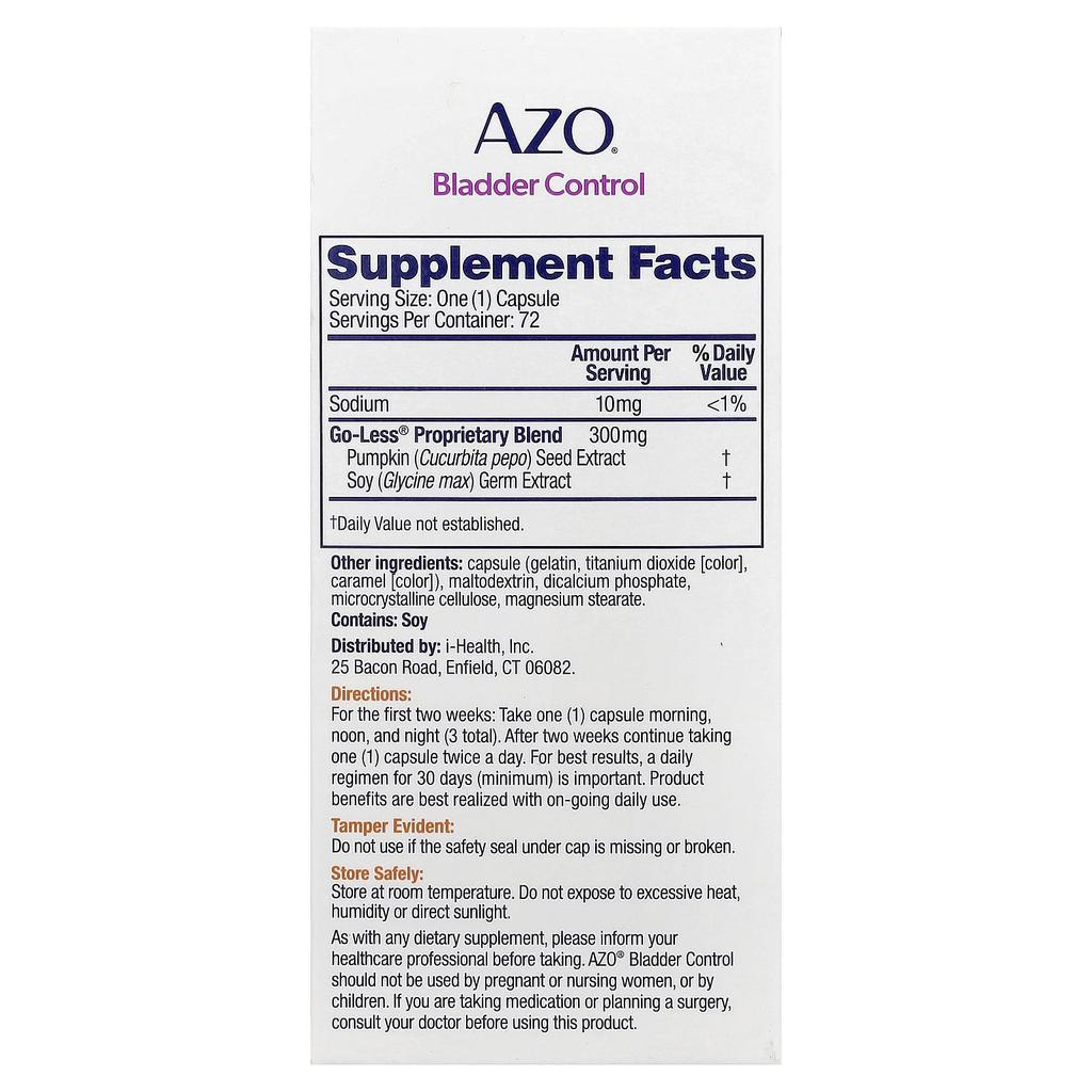 Bladder Control, 72 Capsules