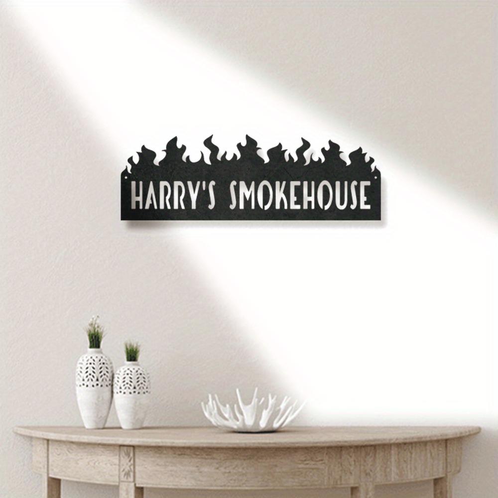 Letrero Metálico Personalizado Decoración de Pared Foso de Barbacoa Regalo Arte Escultura Cocina Hogar