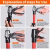 1pc Adjustable Length Labor-Saving Arm Jack Quick Support Pole  Cabinets Installation