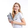 1pc Skull Head Pattern Printed Makeup Bag Travel Portable Cosmetic Brush Organizer Bag Pouch for Women Girls Halloween Gift