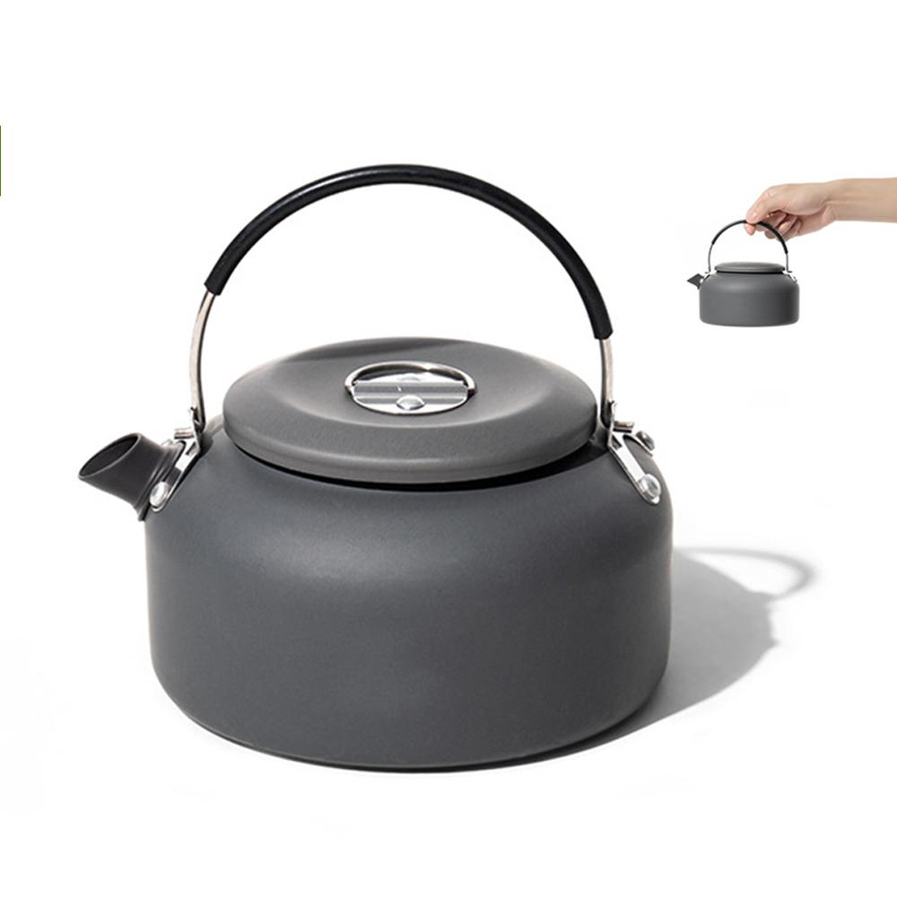0.8L 1.4L Outdoor Lightweight Aluminum Teapot Kettle Coffee Pot for Camping Hiking   Backpacking