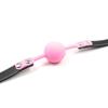 PU Leather Erotic Toy Silicone Ball Gag Open Mouth Gag Adult Game For Couple BS