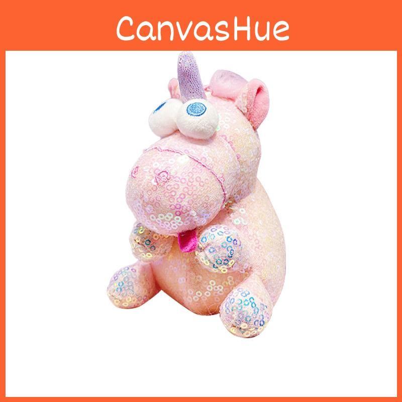 Creative Scruffy Jinnew Unicorn Plush Cartoon Pendant With Sequins For Girl