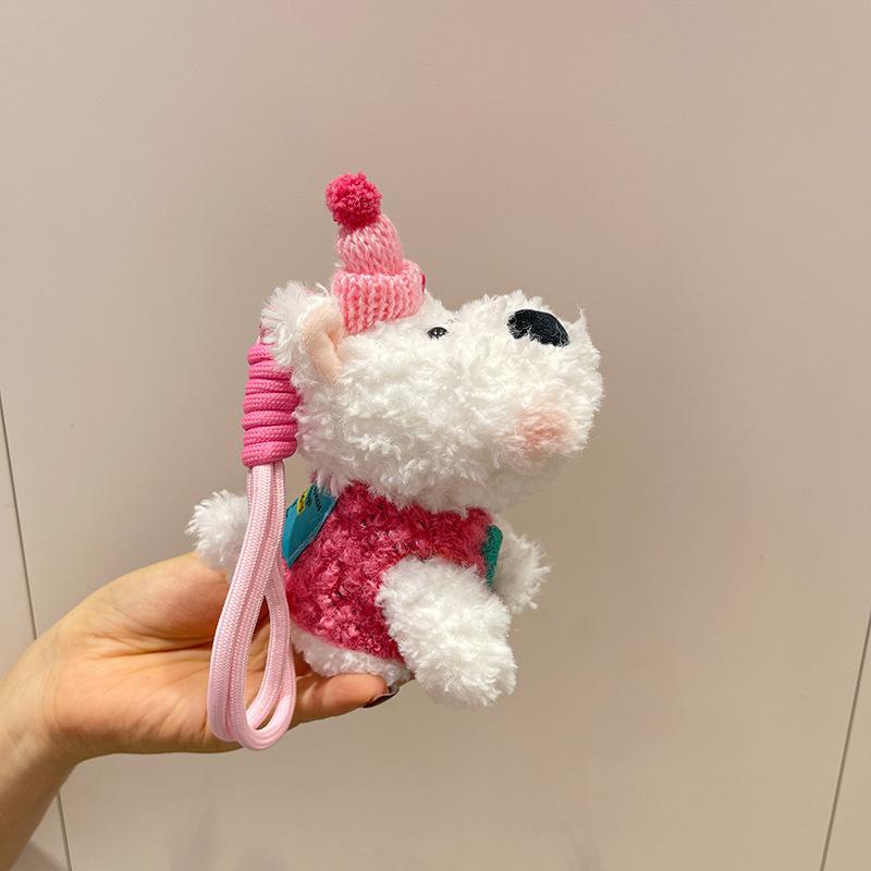 Puppy pendant plush toy dog doll keychain scribbled dog pendant