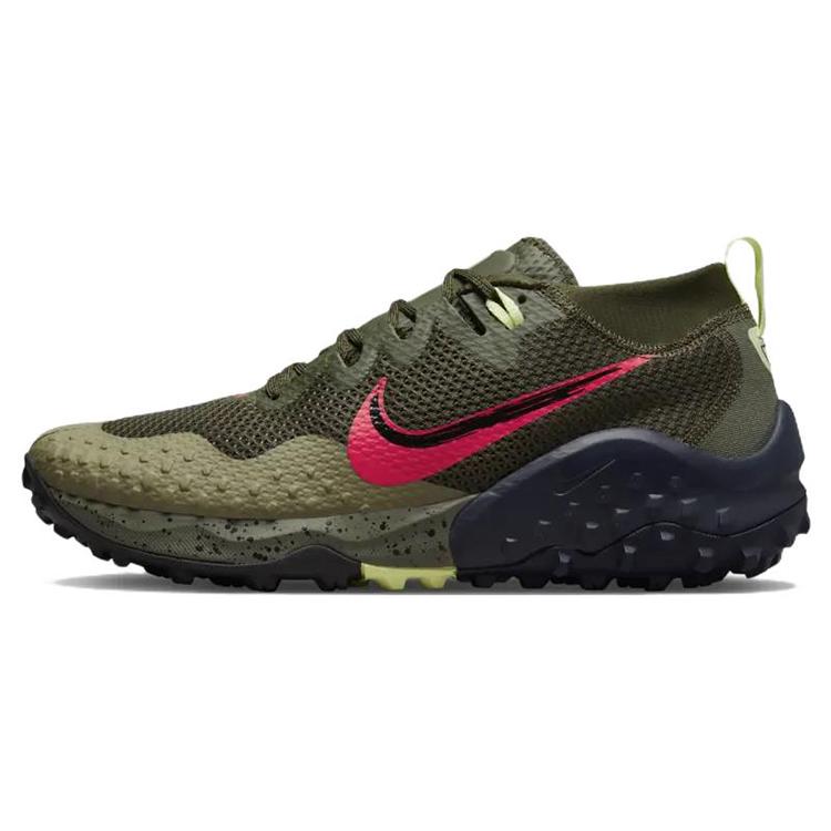 New Nike Wildhorse 7 Cargo Khaki Siren Red CZ1856-302