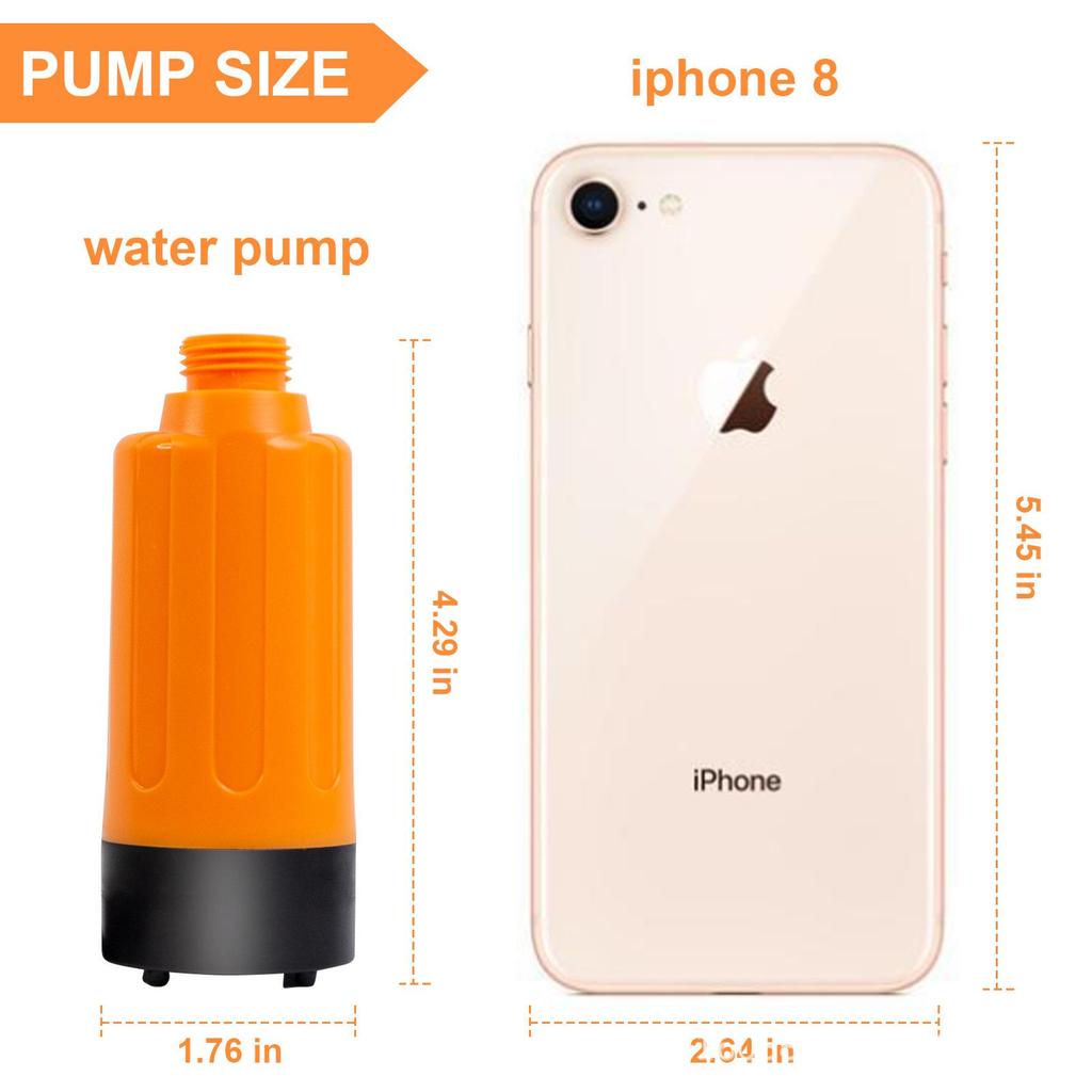 Portable USB Rechargeable Shower Head for Camping, Dorms, Construction Sites, and Rural Bathing