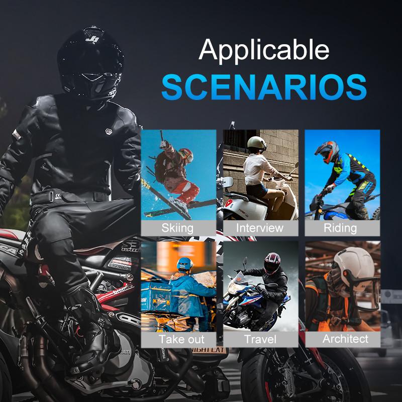 Motorcycle Bluetooth Intercom Q30 Pro 500M Wireless Helmet Communication System