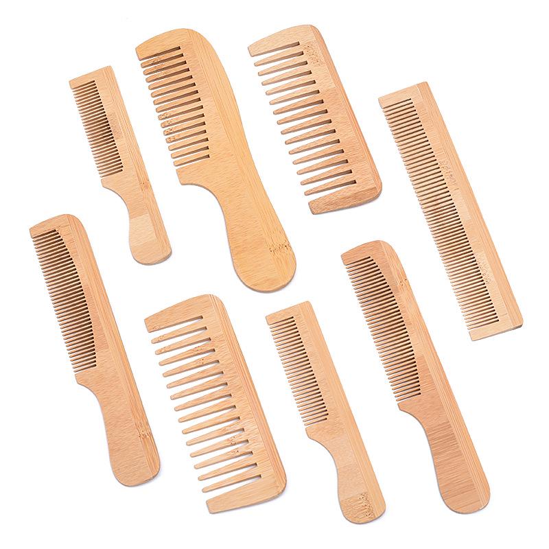 Portable Bamboo Comb for Hotel & Home - Perfect for Girls, Travel & Custom Use