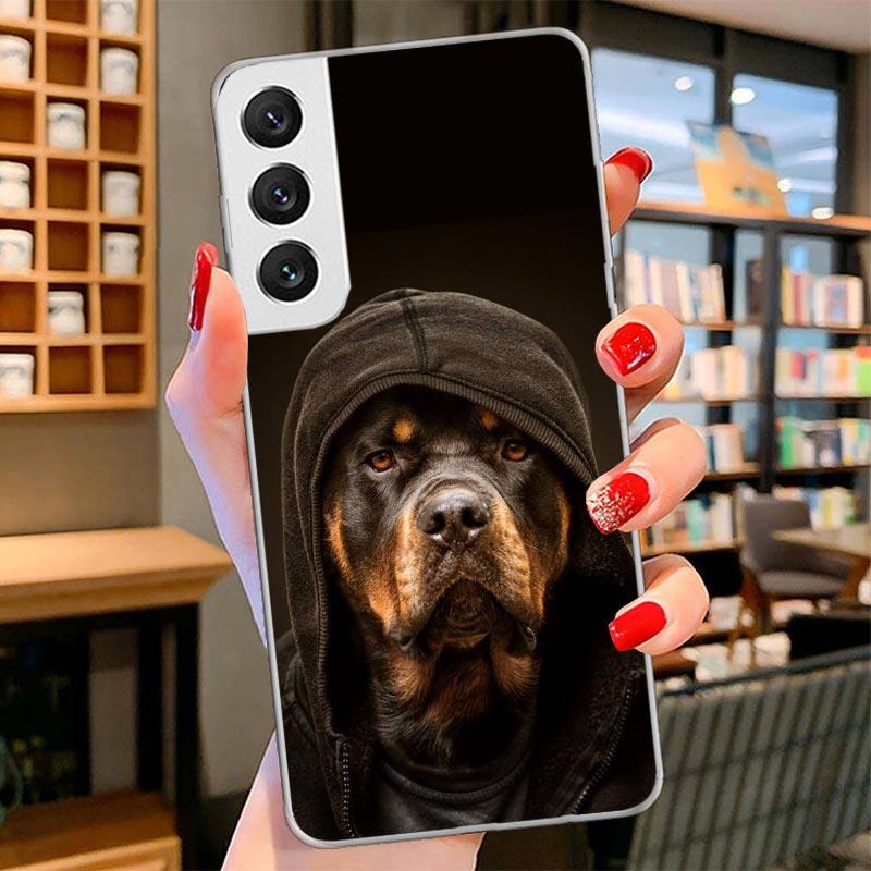 Rottweiler Dog Cover Phone Case For Samsung Galaxy S26 S25 Edge S24 Ultra S23 S22 Plus S21 S20 FE Soft Fundas Shell Galaxy S25 S