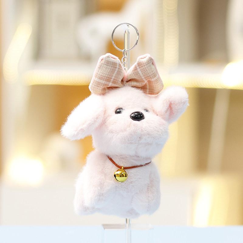 Plush Dog Toy With Keychain For Girls Gift And Bag Decorations