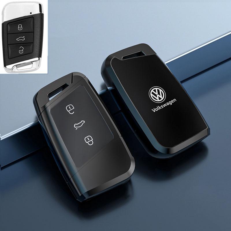 Für VOLKSWAGEN Neue Zinklegierung Leder Auto Schlüsselhülle Abdeckung Schale Für VW Volkswagen Magotan Passat B8 Skoda Superb Kodiaq A7 Auto Ke
