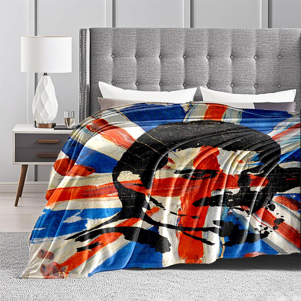 Union Jack Art Blanket for all seasons blanket lunch break throw gift