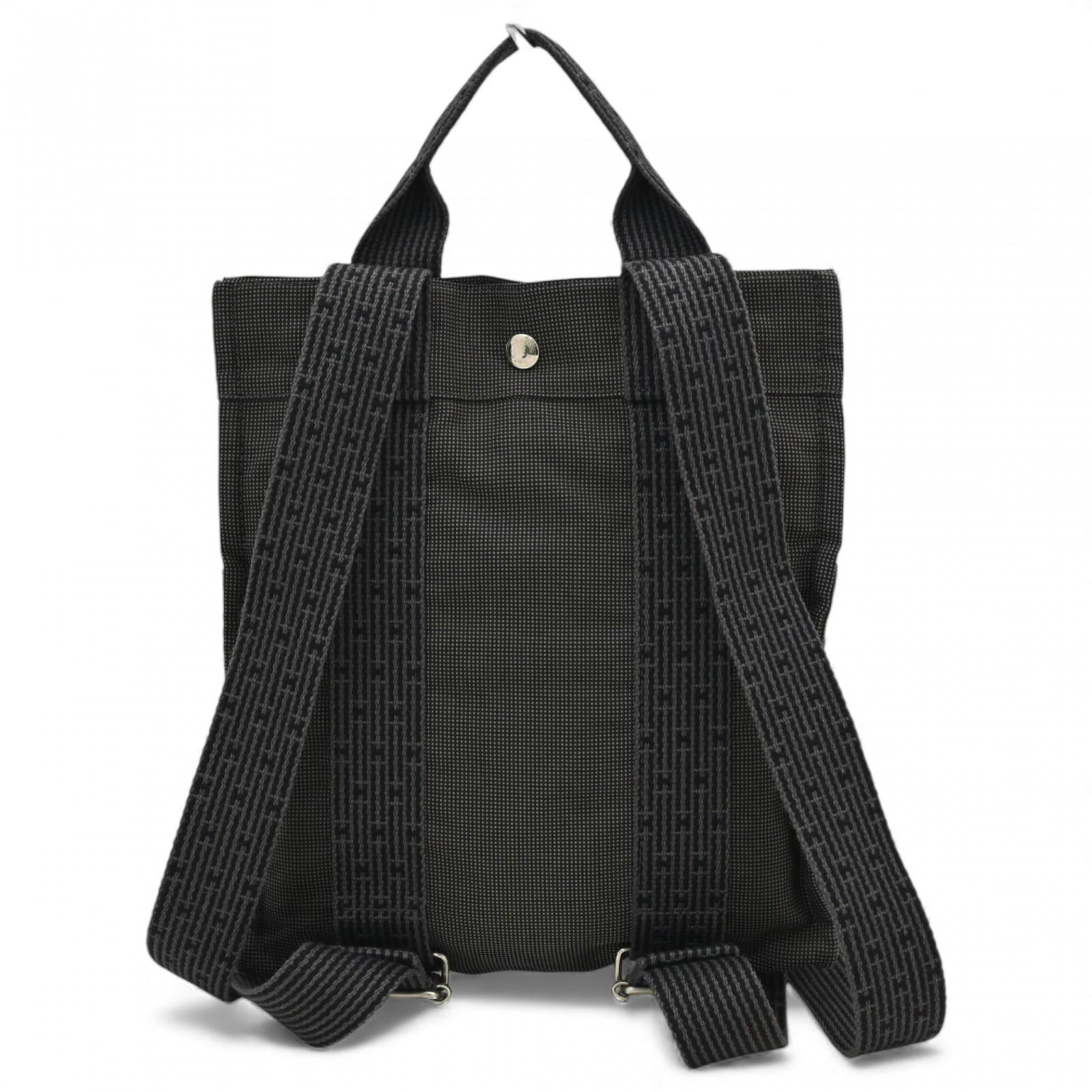 

Auth HERMES Airline Ad PM 2WAY Backpack Handbag Canvas he8824ty
