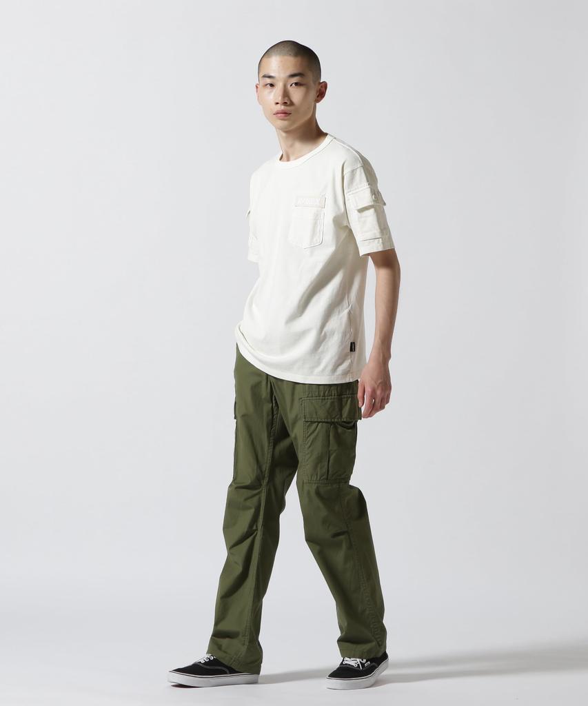 Avirex Garment Dye Fatigue T-Shirt (WEB&DEPOT Exclusive) Men's XL 033 Off-White 783-3934026