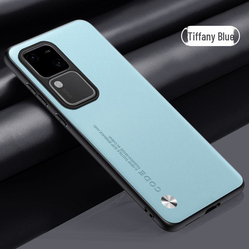 Kevlar Vivos18pro Mobile Phone Case: New Plain Leather Full-Cover Protective Cover for S18/S16/S15.