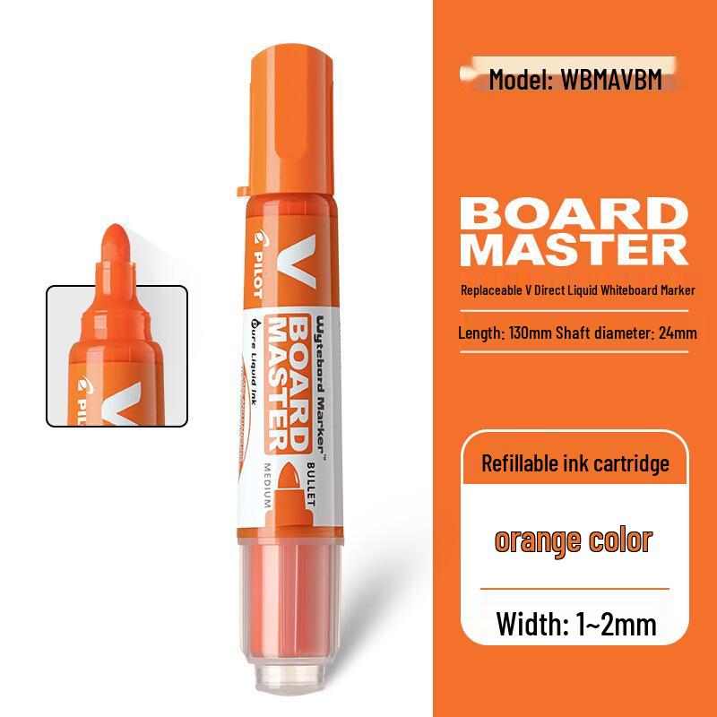 PILOT Hyaku Raku Raderbar Whiteboardpenna, Stor Kapacitet, Utbytbar Spets