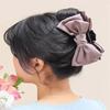 Silk Ribbon Hair Clip, Indie Purple Hair Updo, Hair Accessory
