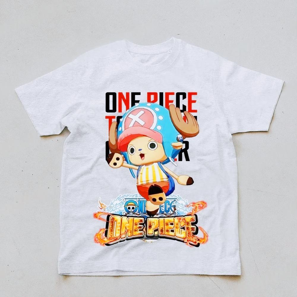 One Piece Unisexs Tshirt Women Tony Tony Chopper Summer Japan Anime 2026 Summer New Y2k Cotton Tshirt Tops Tee Retro Vintage