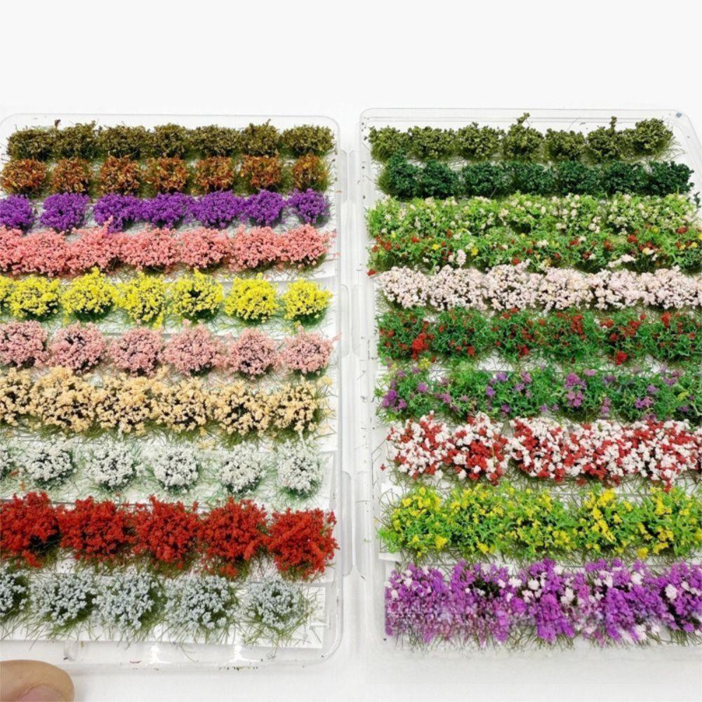 Railway Train Miniature Flower Cluster DIY Building Flower Grass Model  Micro Landscape