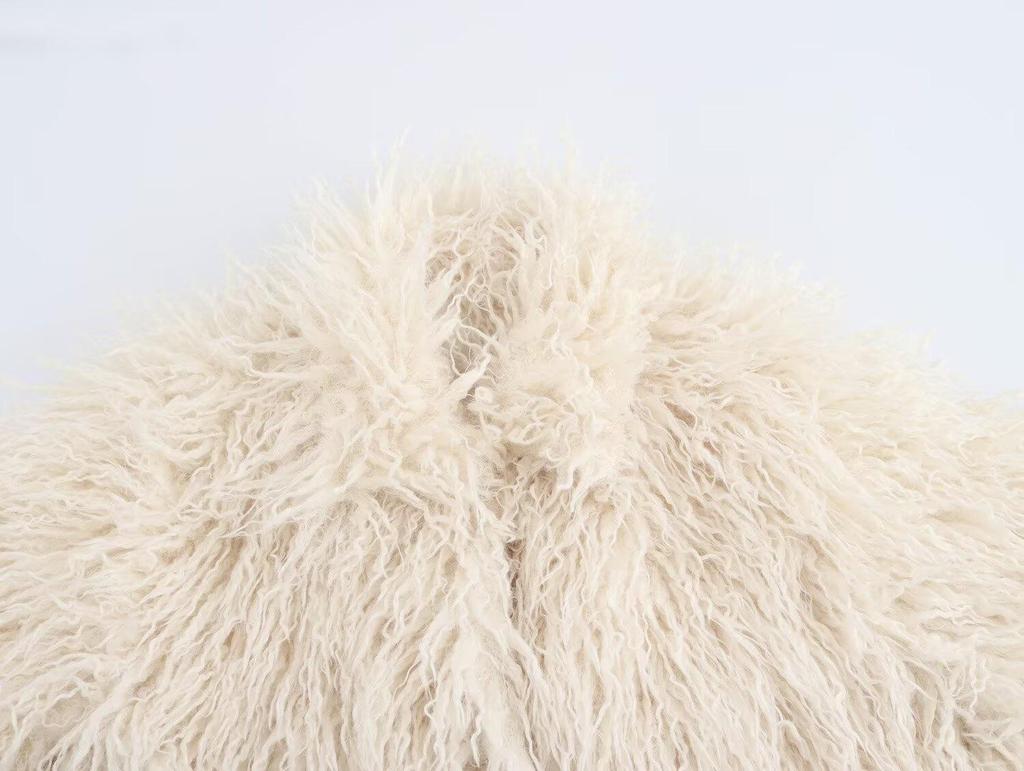 Autumn & Winter European and American Women's Faux Fur Street Fashion Coat