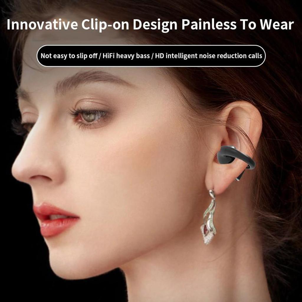 Drahtloses Bluetooth-Headset, schmerzfreies Tragen von Kopfhörern, starker Bass, HiFi-Surround-Sound-Ohrhörer, super lange Akkulaufzeit