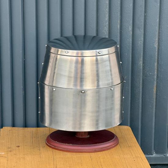 Templar Crusader Knight Helmet Handmade Medieval Steel Wearable Helmet with Free Stand