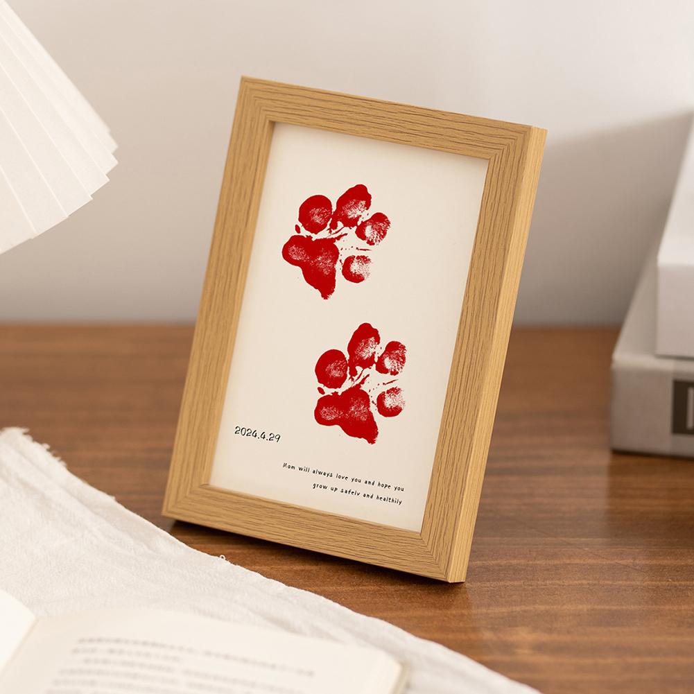 Dog Paw Print Photo Frame Personalized Printed Photo Frame For Bedroom Living Room