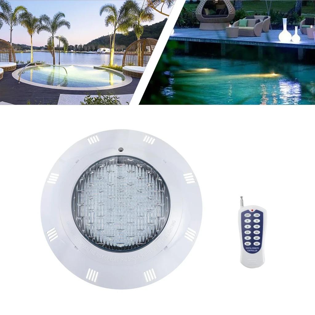 36W A12 V RGB LED Pool Light, Underwater LED Pool Light with Remote Control, Pool Lighting, Pool Lamp, Waterproof Light