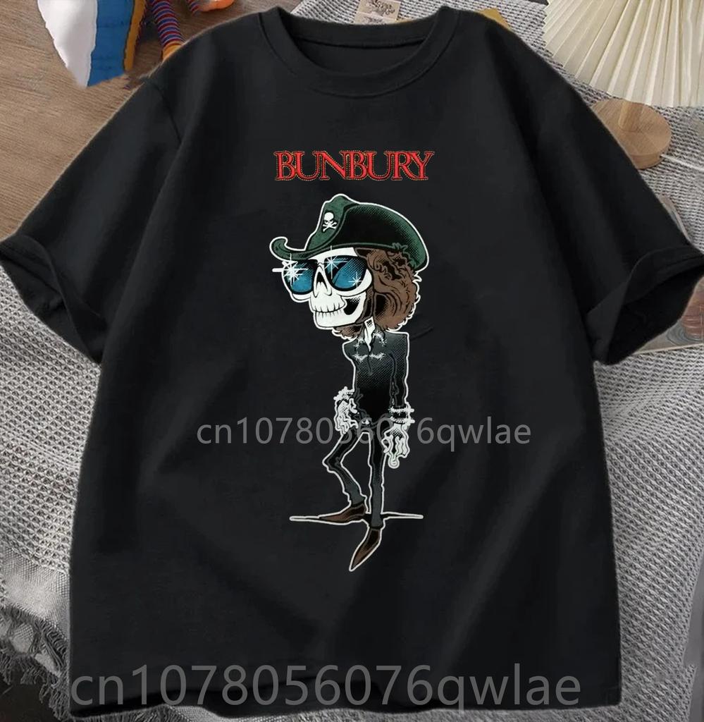 BUNBURY T-Shirt Mexico Tour 2022 Enrique Heroes Silencio Crew Neck Short Sleeves Casual Loose Tops Cotton Fashion Streetwear