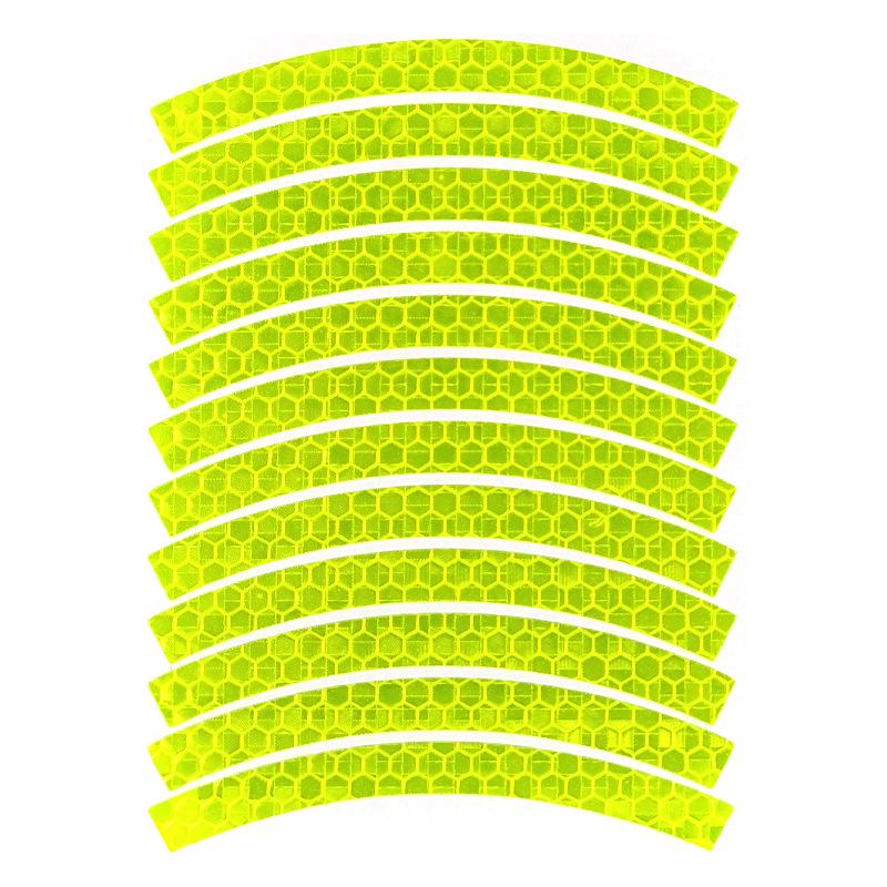 26-Inch Adult Bike Reflective Wheel Hub and Helmet Stickers with Rim Protection