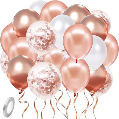 50pcs Green Silver White Latex Balloon Set, Suitable for Birthday, Graduation Ceremony, Wedding, Party Decoration