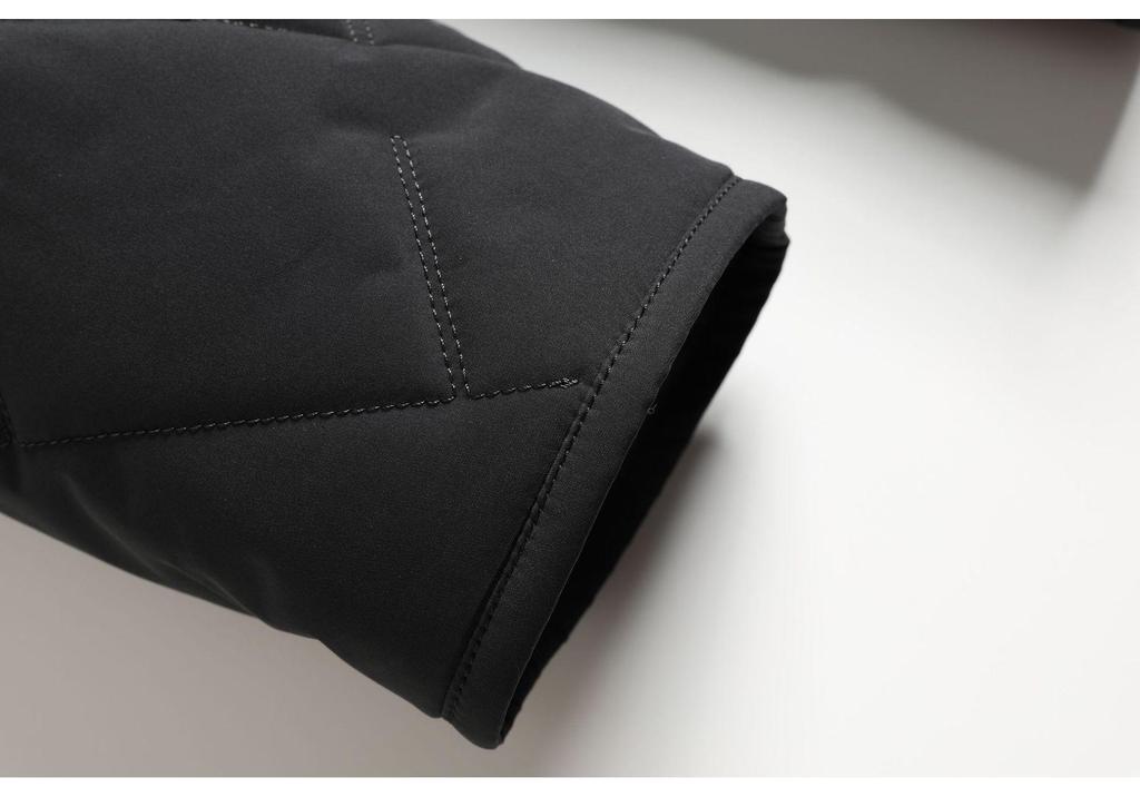 Men's Autumn/Winter Cotton Lapel Jacket - Casual, Warm, Loose Fit for Middle-Aged & Elderly