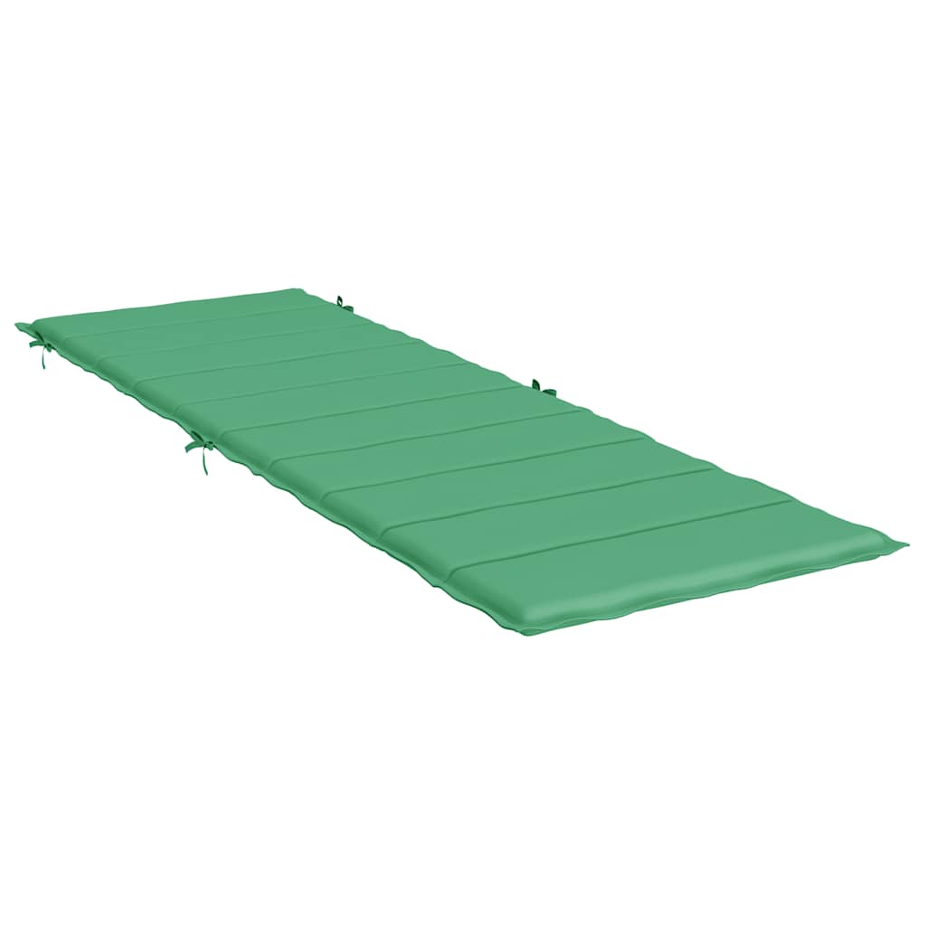 Sun Lounger Cushion Green 186 X 58 X 4 Cm Oxford Fabric