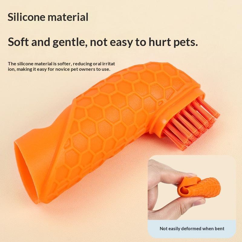 Silicone Pet Finger Toothbrush With Soft Flexible Bristles And Non Slip Grip Perfect For Dogs Daily Dental Care Teeth Cleaning