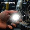 Multimode Keychain Light - Adjustable Flood Beam, Usb-C Rechargeable Belt Flashlight For Dog Walking, Night Fishing 1Pc