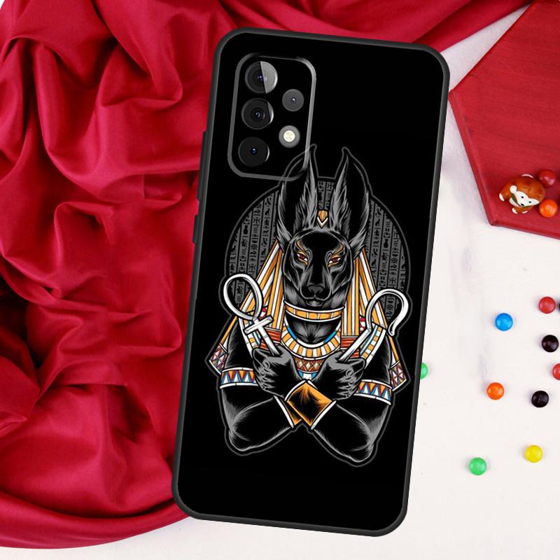 Egypt Nefertiti Anubis Ankh For Samsung Galaxy A52 A32 A22 A54 A14 A16 A26 A36 A56 A55 A35 A05 A06 A15 A53 A33 A13 Case