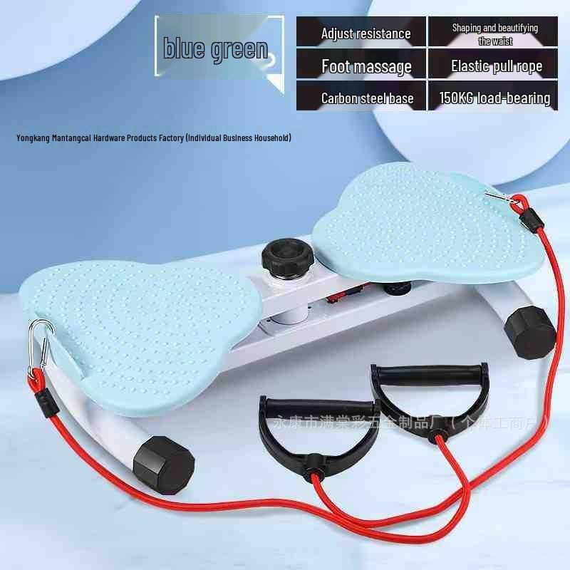 Women's Silent Waist Twisting Disc with Rope: Abdominal Toner, Slimming, Fat Burning, and Shaping Machine