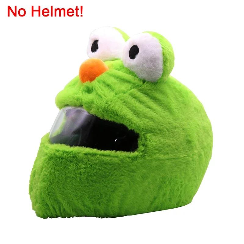 Motorcycle Helmet Cartoons Plush Helmet Protective Cover Helmet Full Face Covers for Outdoor Fun Christmas Personalized Helmets
