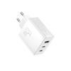 Baseus Cube Pro GaN 65W Charger - White | Dual USB-C & USB-A Ports for Fast Charging