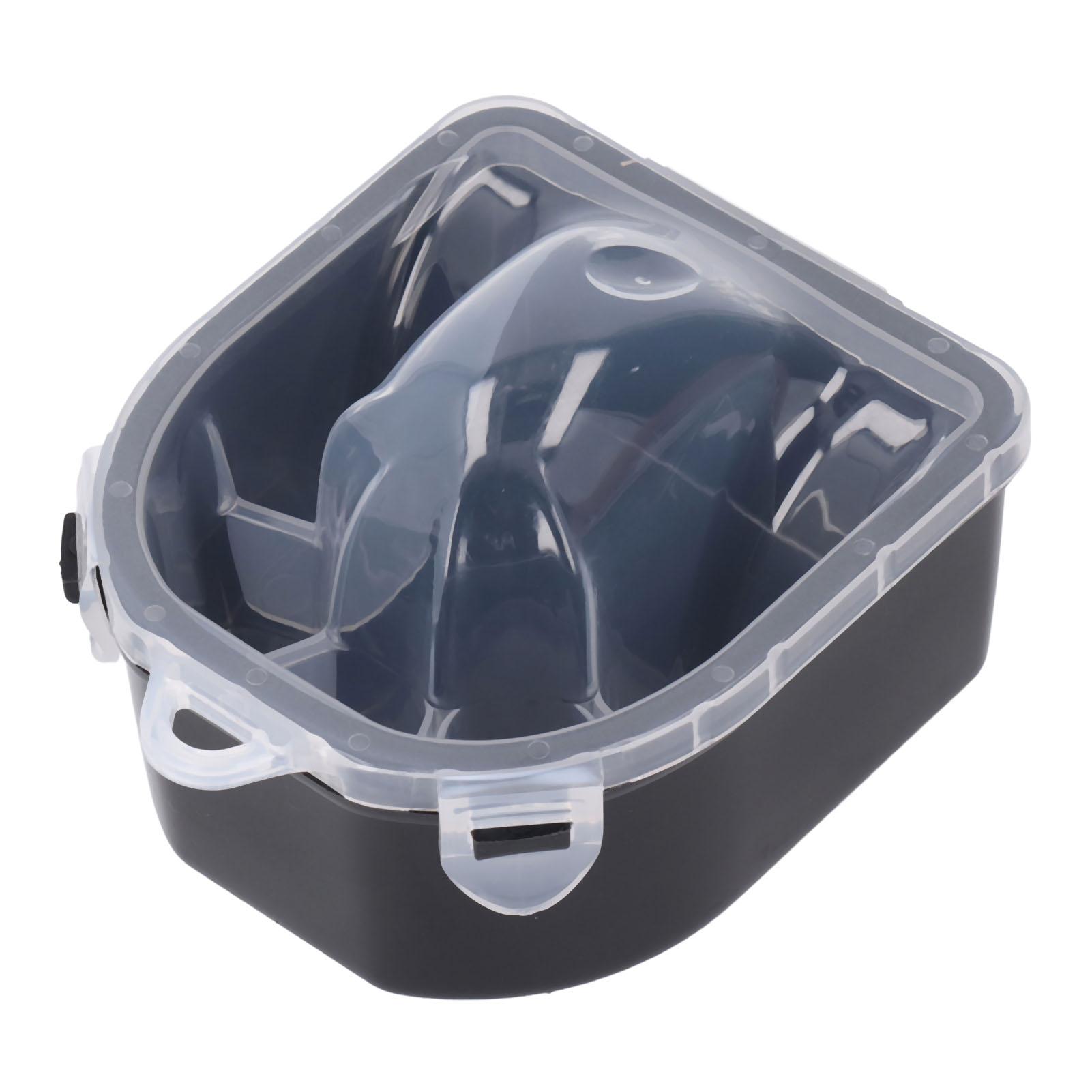 

3 шт. Миска для замачивания ногтей, смягчающая омертвевшую кожу, двухслойная, с пряжкой, для маникюрного салона