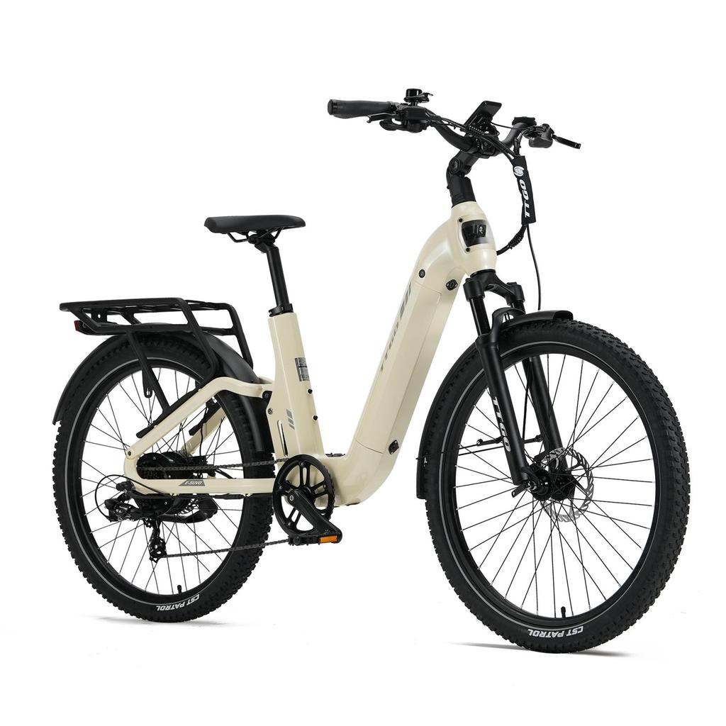 TTGO E-SUVO 27,5" Elektrische Fiets, 48V 15Ah Batterij, Shimano 7-Versnellingen, Hydraulische Schijfremmen