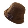 Age reducing plaid bow bucket hat women autumn and winter warm versatile front long rear short brim basin hat