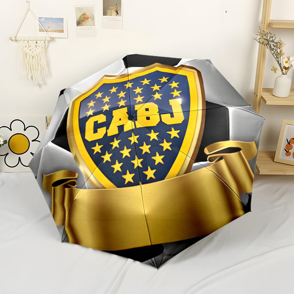 Cabj Badge Emblem Outdoor Automatic Umbrella Compact & Durable 8-Rib Design Lightweight All-Season Travel Outdoor Accessory