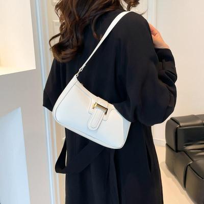 Retro Korean Chic Women's Shoulder Crossbody Bag - Textured, Stylish, High-Value, and Casual.